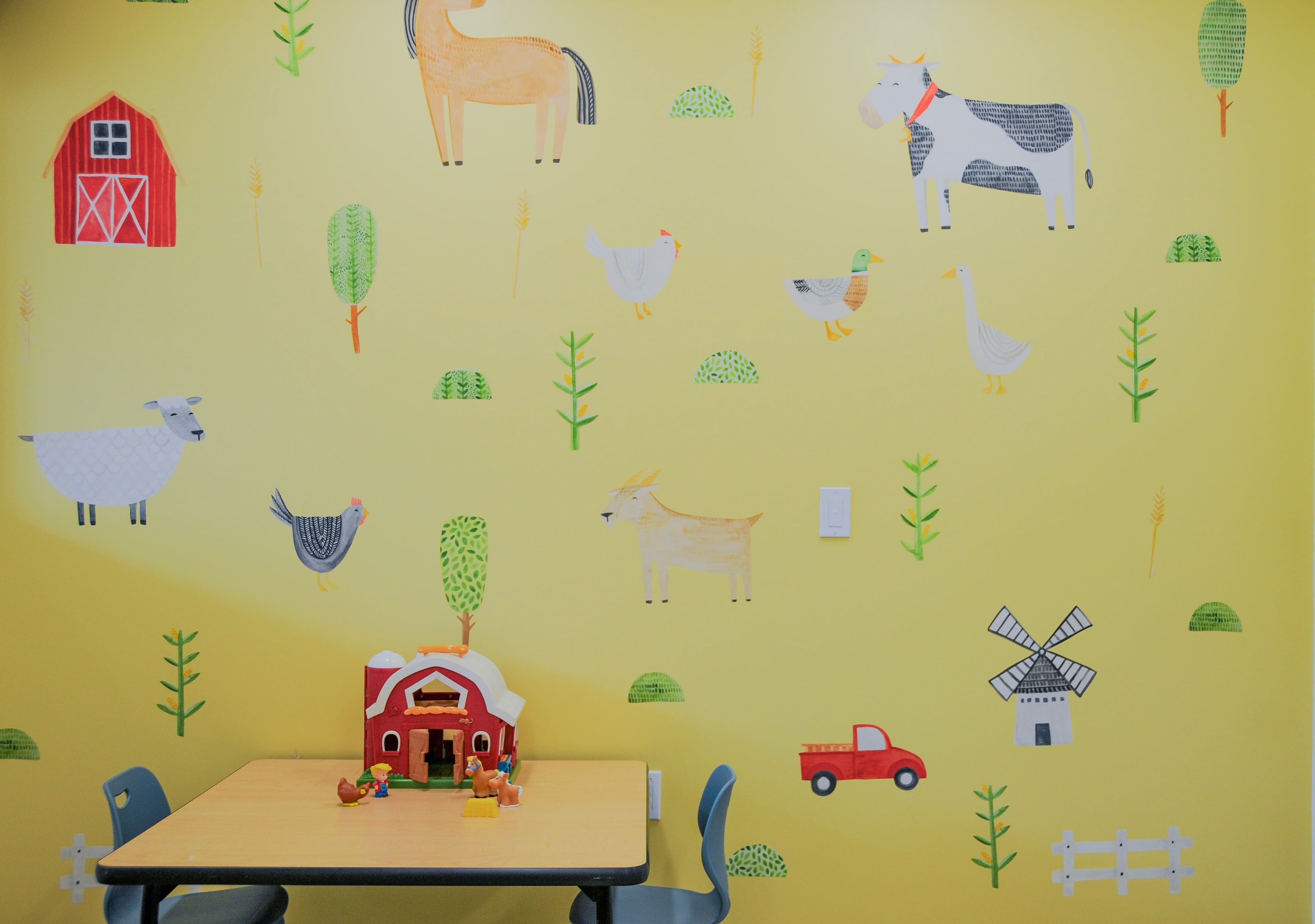 A daycare room